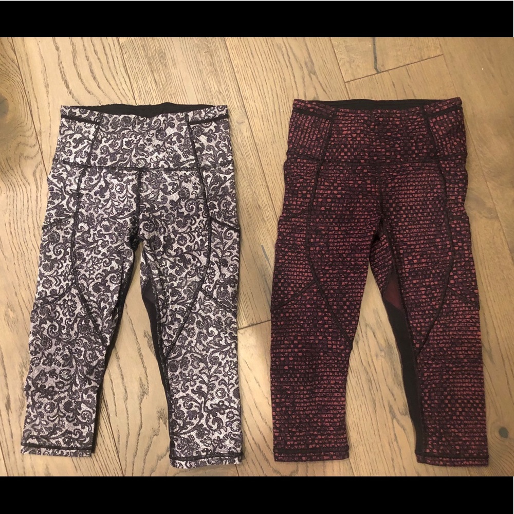 2 pair of lululemon cropped leggings!
